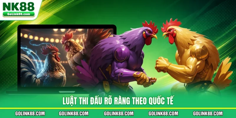 Luật thi đấu rõ ràng theo quốc tế